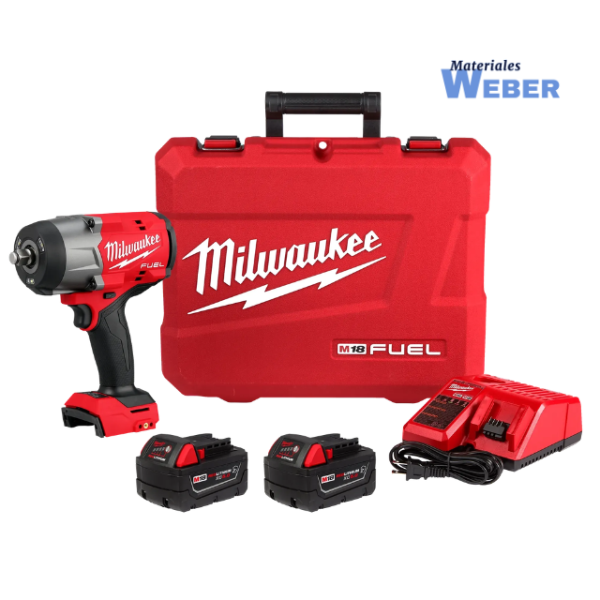 Producto - JUEGO DE LLAVE DE IMPACTO DE ALTO TORQUE DE 13mm (1/2") 2967-259A MILWAUKEE