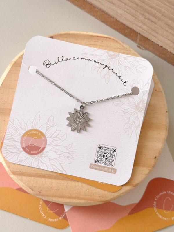 Producto - Collar Girasol Plateado