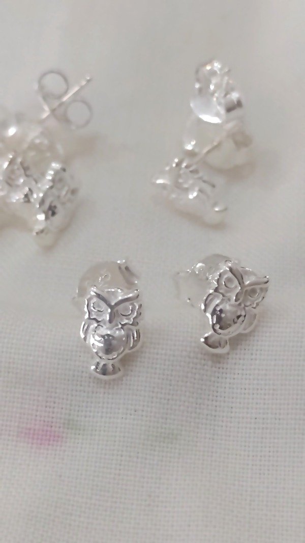 Producto - Aro de Plata 925 miniatura lechuzita