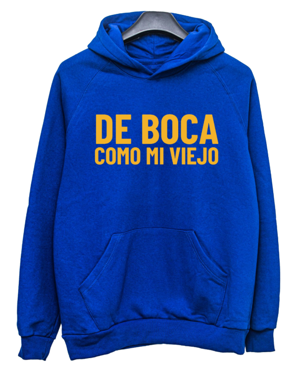 Producto - BUZO CANGURO DE BOCA COMO MI VIEJO + PILUSO DE REGALO