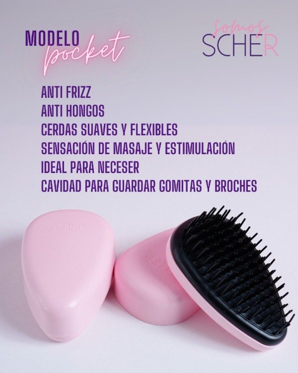 Producto - Cepillo Anti Frizz - Poket - Scher -
