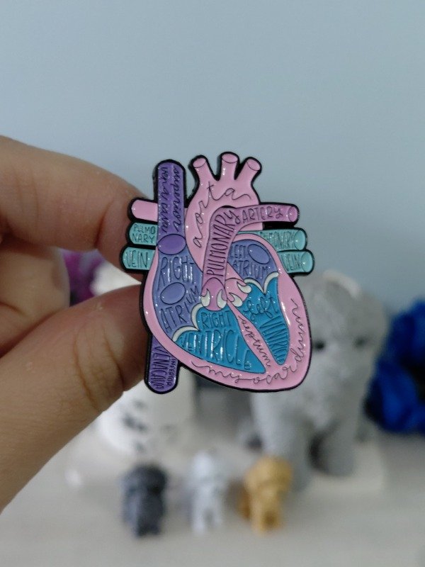 Producto - Pin metalizado - Medicina "Corazón" #2635