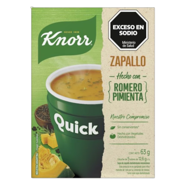 Producto - SOPA KNORR QUICK ZAPALLO 24u x 63grs