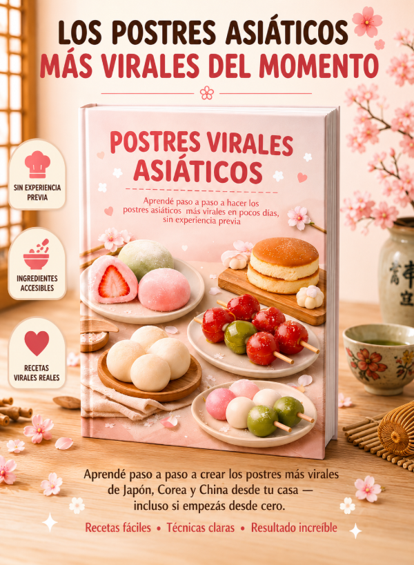 Producto - RECETARIO - POSTRES VIRALES ASIÁTICOS (JAPÓN, COREA Y CHINA)