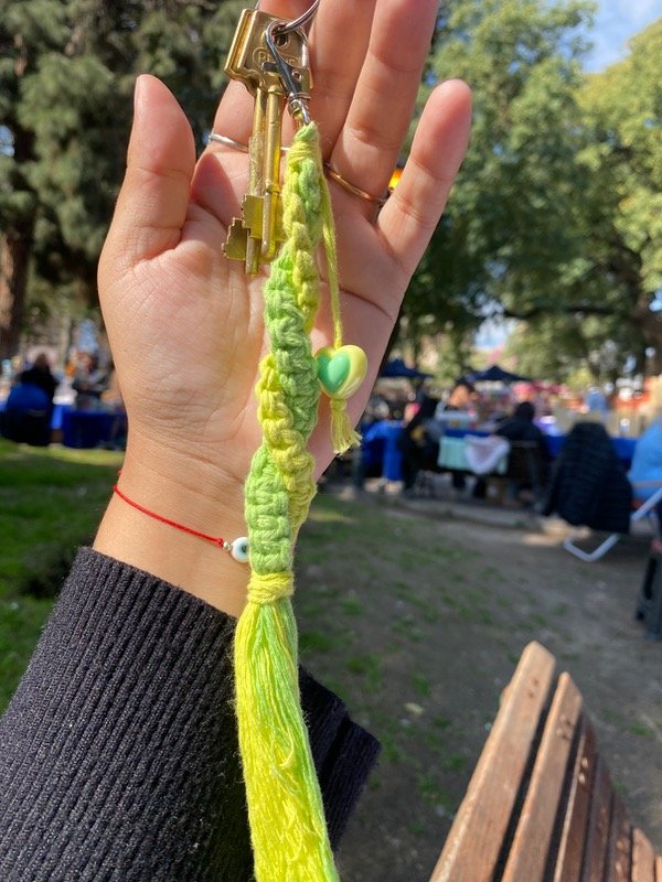 Producto - Llavero macramé verdes