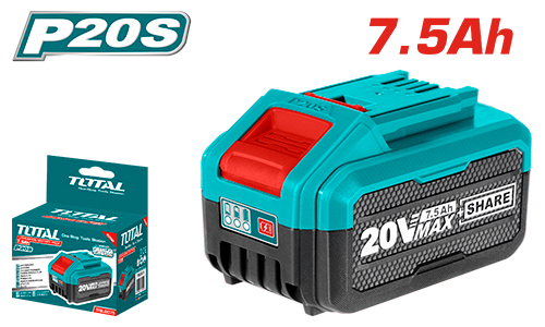 Producto - Batería TOTAL 20V 7.5Ah - Alto Rendimiento para Línea P20S
