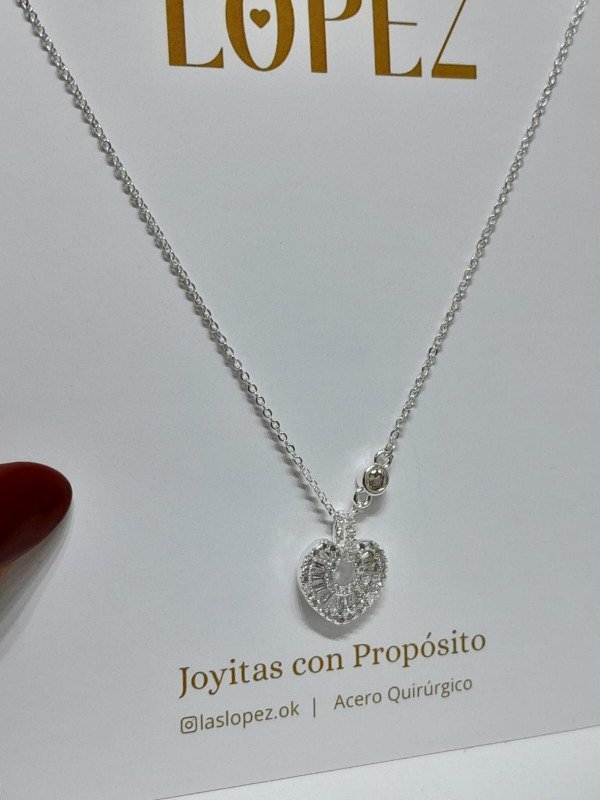 Producto - COLLAR CORAZON BRILLANTE