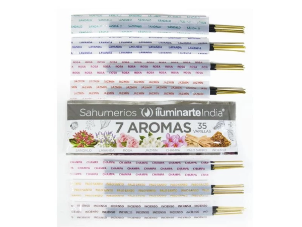Producto - Sahumerios "7 aromas" x35 u.