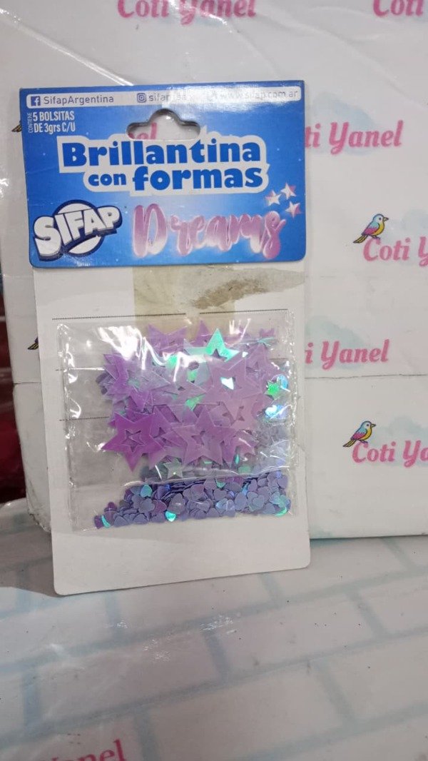 Producto - Brillantina de formas por unidad