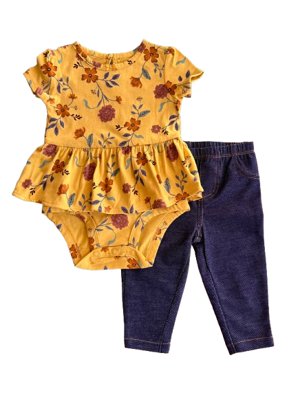 Producto - Conjunto  para Niñas marca Carter's Mostaza
