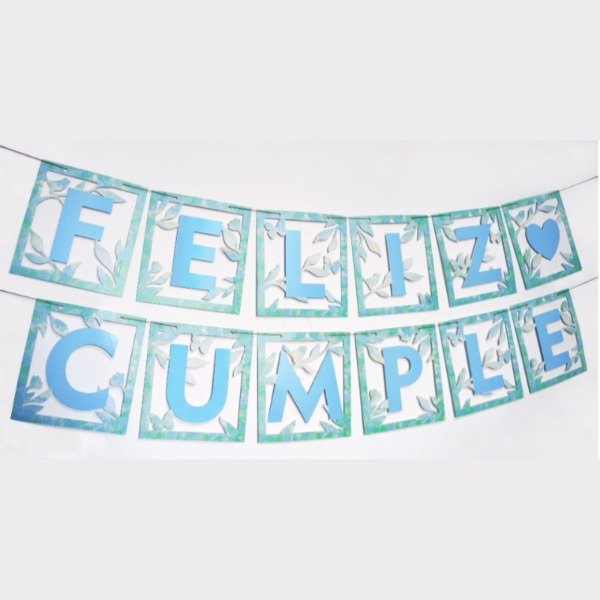 Producto - Banderín calado "FELIZ CUMPLE"