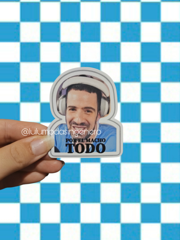 Producto - Sticker Vinilo por el macho todo stream Martin cirio