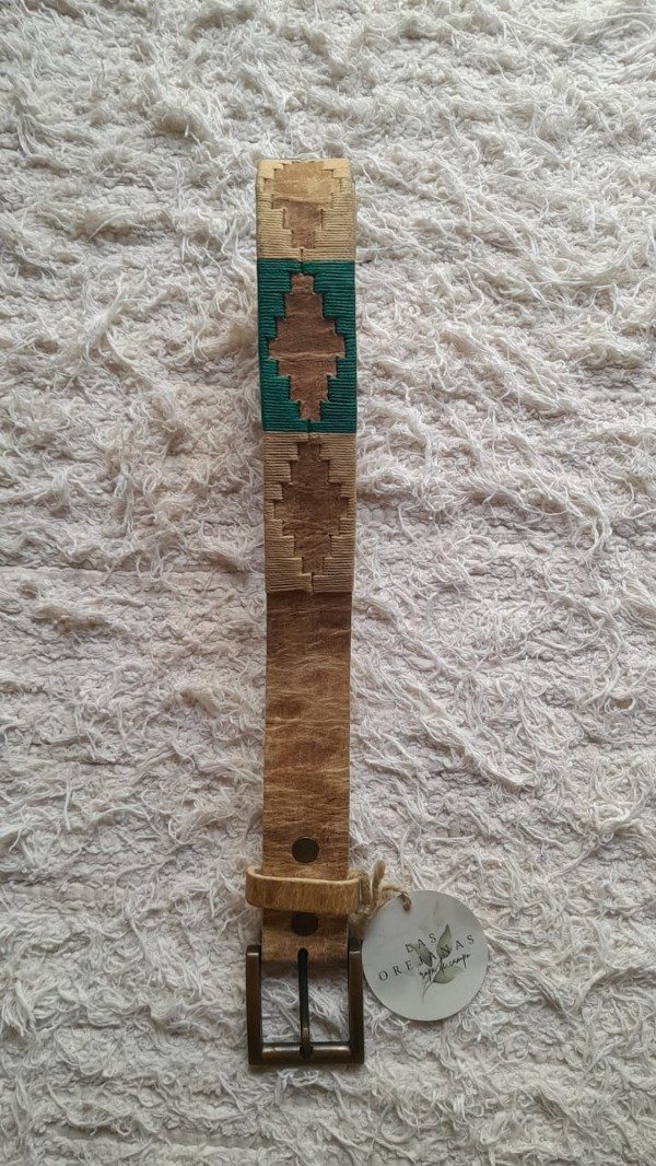 Producto - Cinturón Pampa Cuero Crudo 100 cm