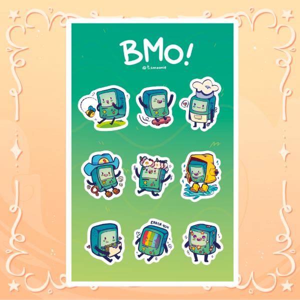 Producto - [Plancha de Stickers] BMO!