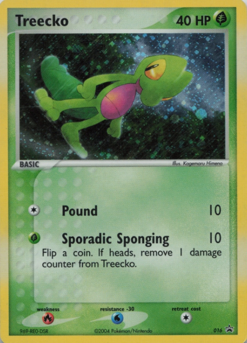 Producto - Treecko 016 HOLO Nintendo: Black Star Promos - EX Deck Tins