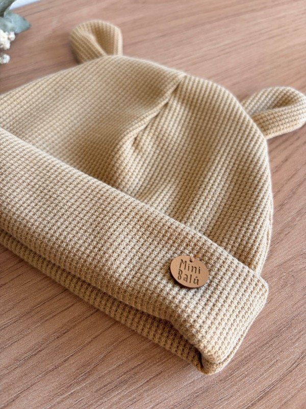Producto - Gorro waffle orejas Beige