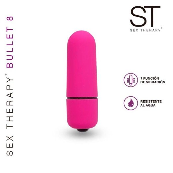 Producto - SEX THERAPY - BULLET 8 FUCSIA