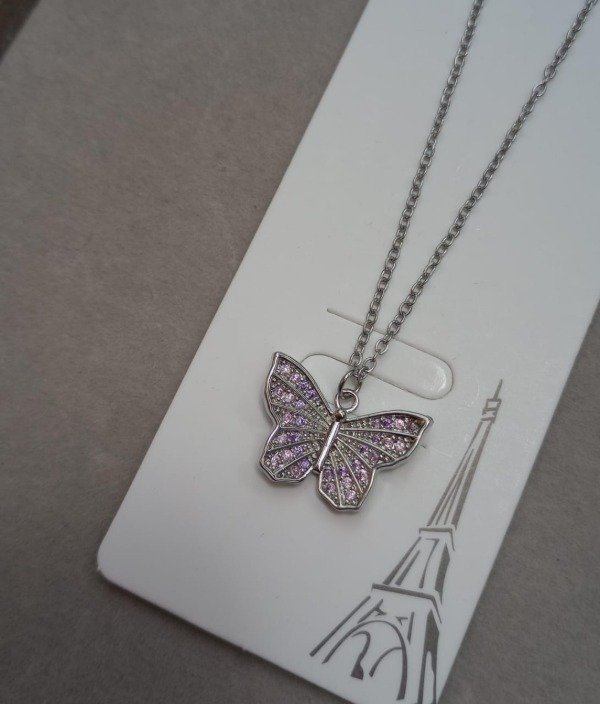 Producto - Collar de Mariposa con Strass