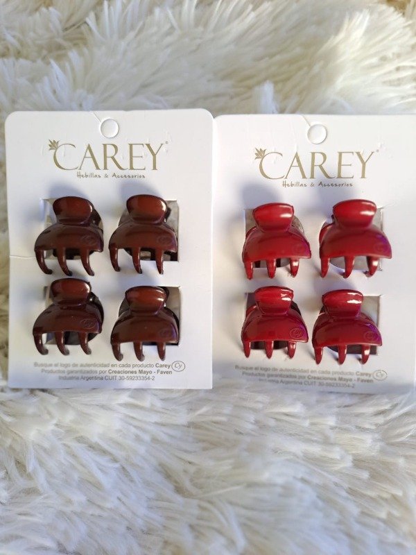 Producto - 6286OI CAREY Broche Bombe Mini x 4 (el par) Chocolate/Bordo