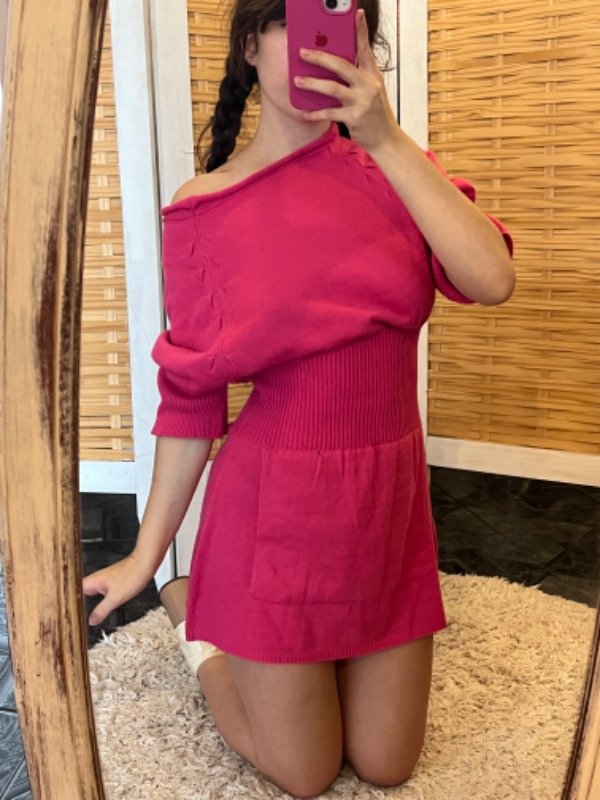 Producto - Vestido fucsia invernal