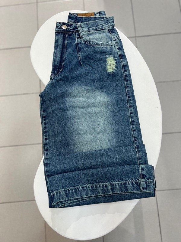 Producto - Wide leg tiro bajo detalle de bolsillo óxido