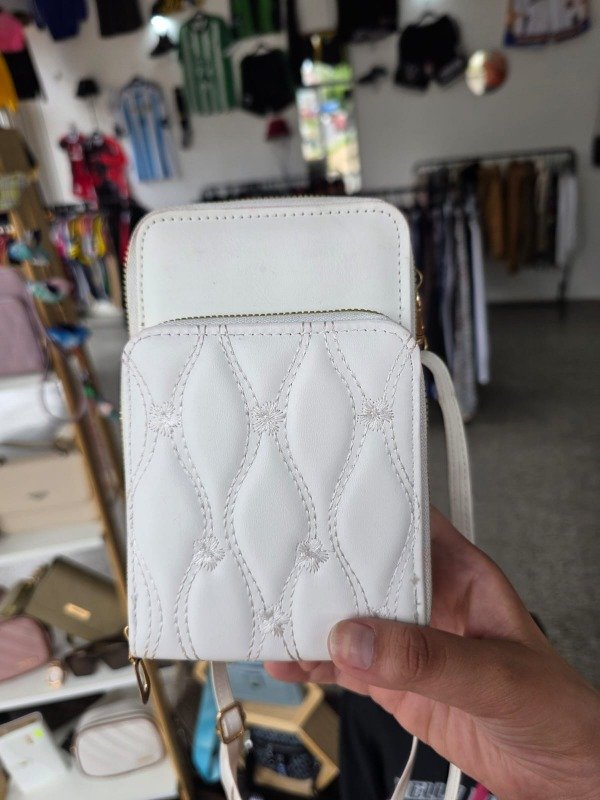 Producto - Bandolera Portacelular Hueso