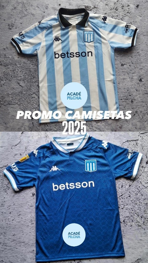 Producto - -SUPER PROMO 2 CAMISETAS- Titular + Alternativa Racing 2025
