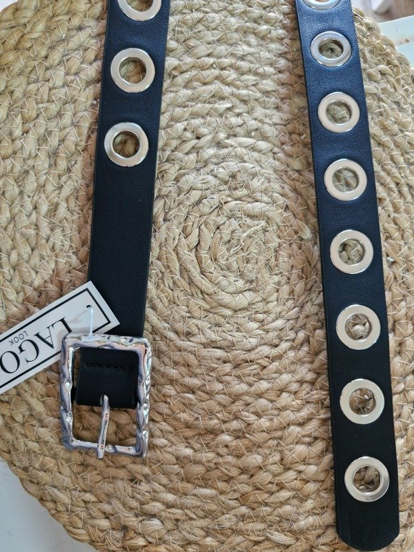 Producto - Cinto negro cuero 033
