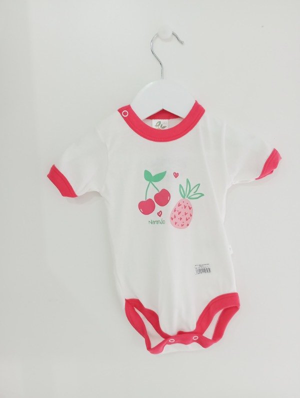 Producto - Body MC Naranjo estampa central nena