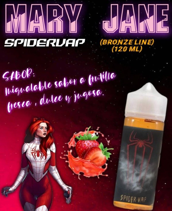 Producto - LIQUIDOS SPIDER VAP (Bronze Line) 120ml MARY JANE
