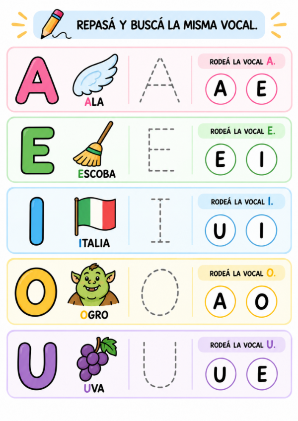 Producto - LEO, UNO Y ESCRIBO: Cuadernillo de Alfabetización Inicial y Recortables - 3
