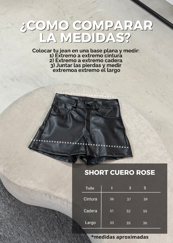 Producto - Short Cuero Rose - 5