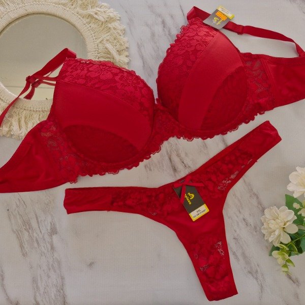 Producto - Conjunto Microfibra y puntilla- talle 125