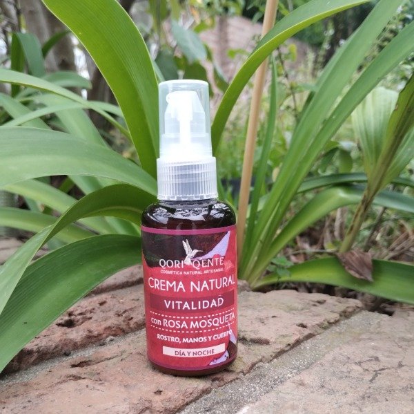 Producto - Crema Natural Rosa Mosqueta - Cacao, Geranio y Limón 60 ml Qori Q'ente
