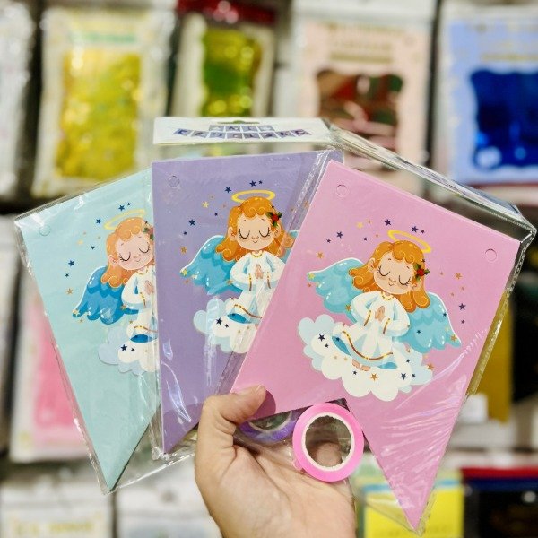 Producto - Banderín Mi Bautismo ROSA/CELESTE/LILA