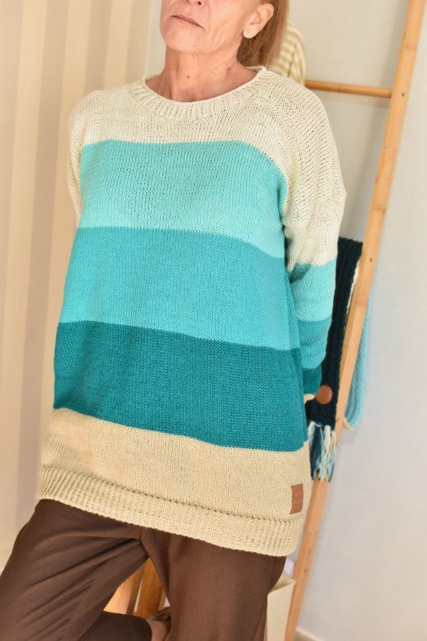 Producto - Sweater Otro Viento Mejor - Aqua
