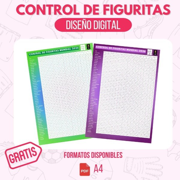 Producto - Diseño Control de Figuritas Mundial 2026