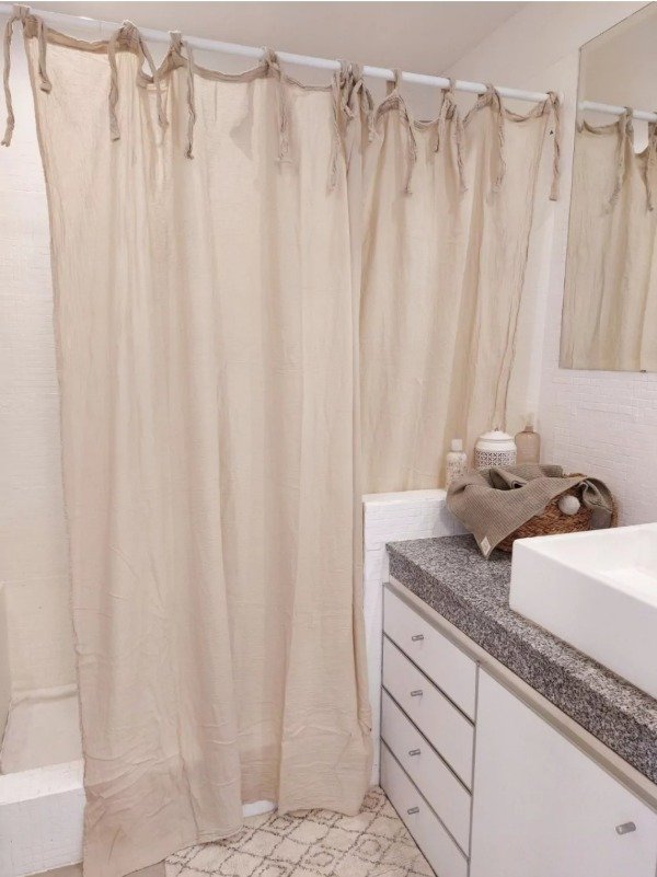 Producto - Cortina lazos tusor arena