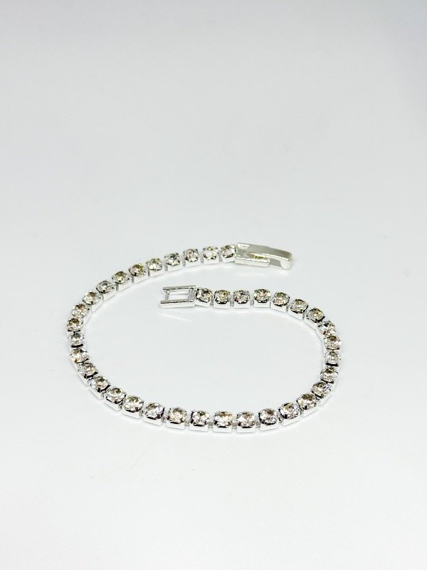 Producto - Pulsera de strass simple blanca