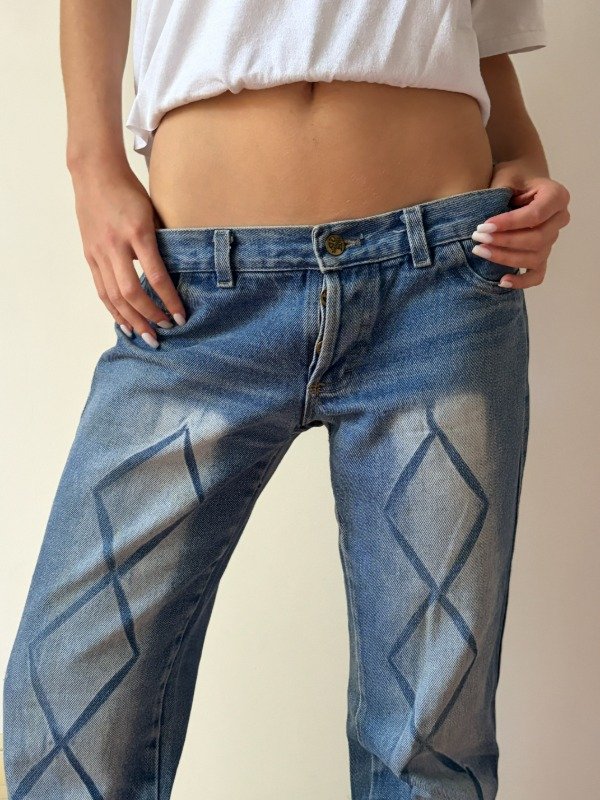 Producto - Jean tiro bajo zigzag