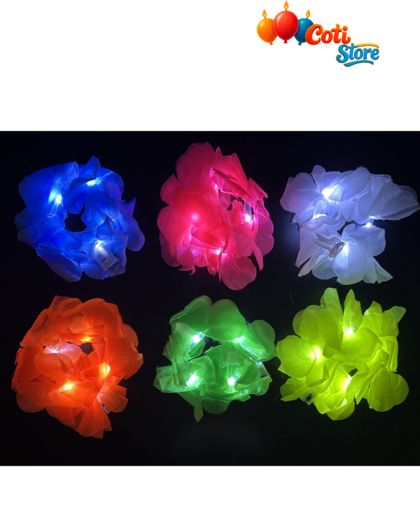 Producto - Pulsera Hawaiana Led Tela Color Liso