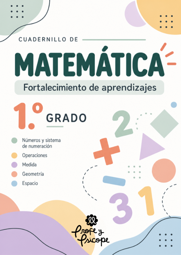 Producto - Matemática 1er grado: Cuadernillo de fortalecimiento de aprendizajes - 0