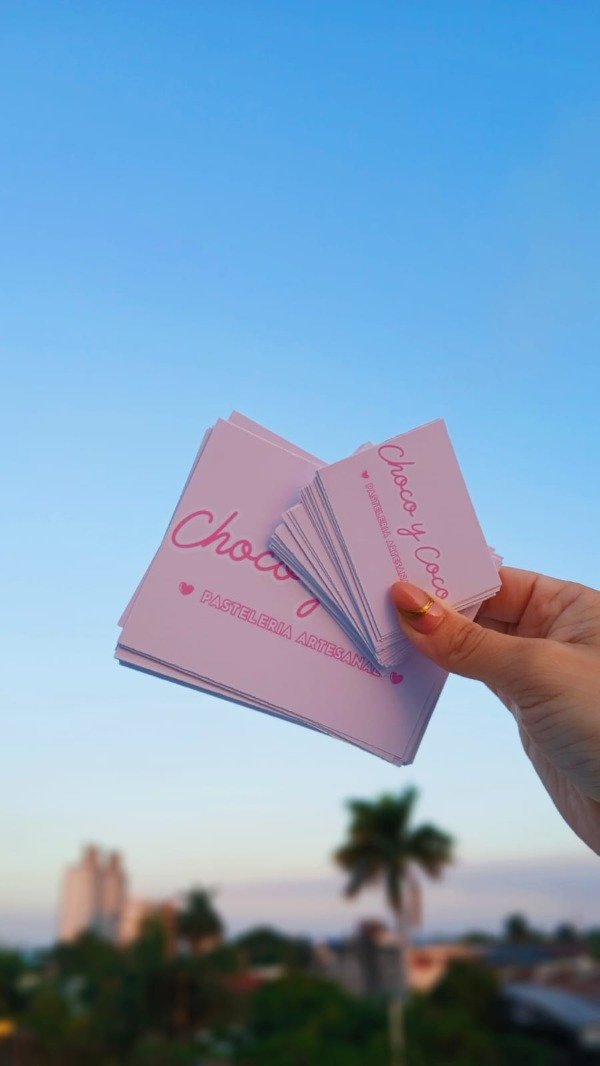 Producto - Tarjetas personalizables pack de 100 unidades - Simple faz