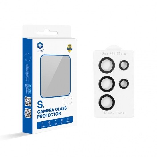 Producto - Protectores de Lentes Individuales Camara Trasera Samsung S24 Ultra Black