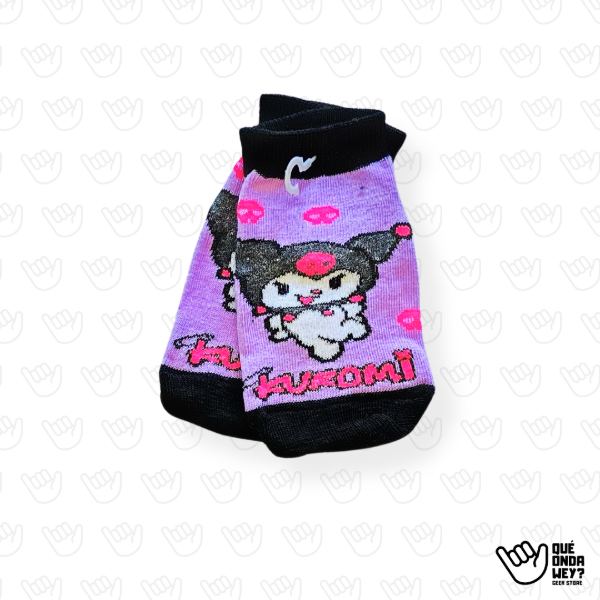 Producto - Soquete Infantil Kuromi Lila
