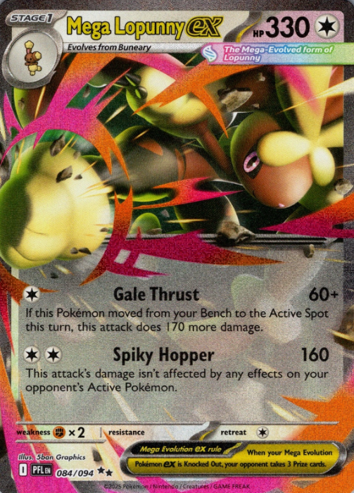Producto - Mega Lopunny ex (084/094) [Mega Evolution: Phantasmal Flames]
