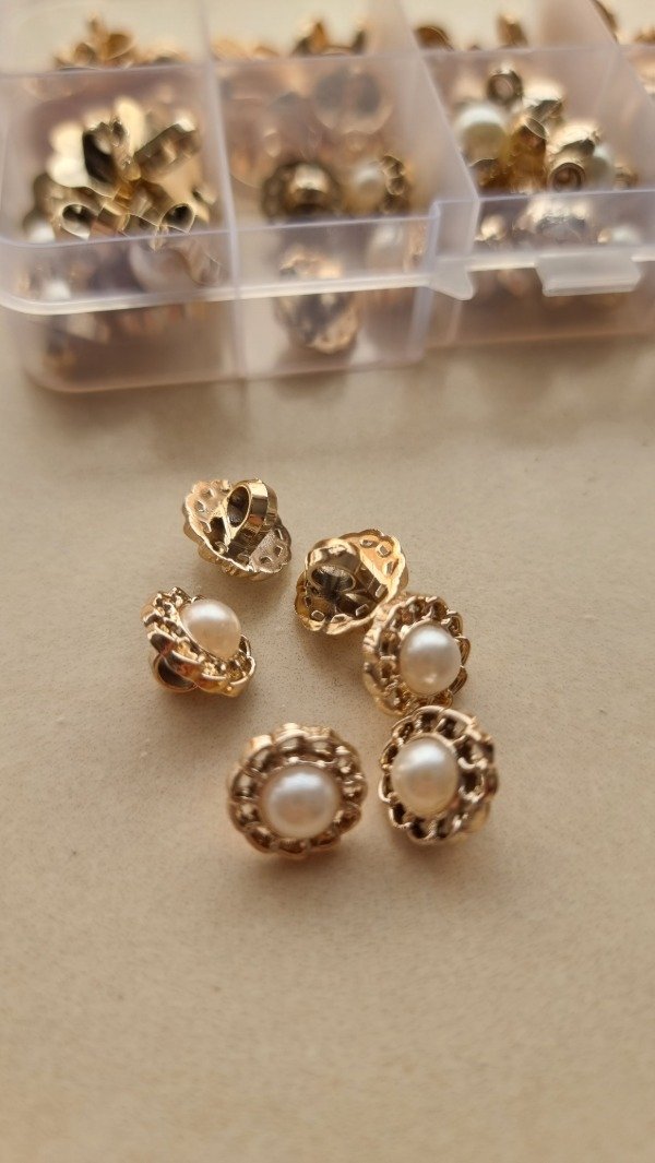 Producto - Dorado fantasía con perla MODELO4-11mm