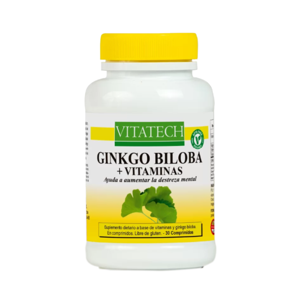 Producto - Vitatech Ginkgo Biloba + Vitaminas x 30 comprimidos