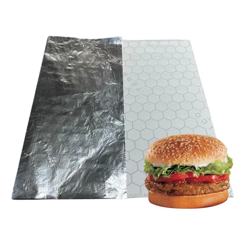 Producto - PAPEL ALUM HAMBUR 30X40 PANAL ABEJA x Kg (160 pliegos)