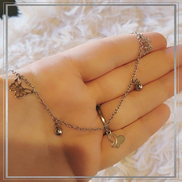 Producto - Pulsera fina económica mariposas